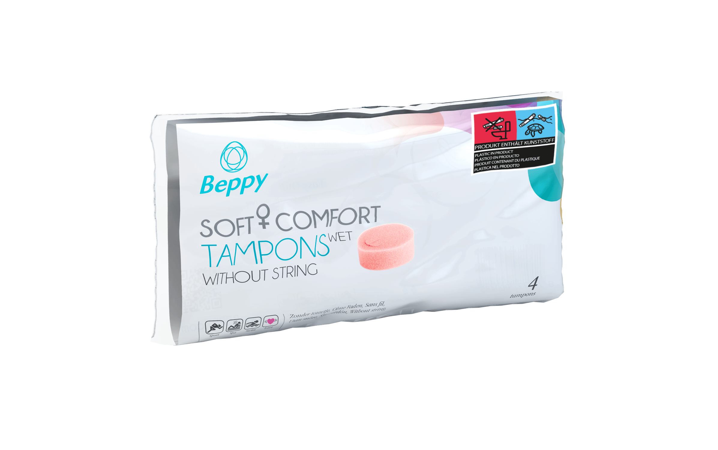 Beppy Soft Comfort Tampons WET (4pcs.) Asha International
